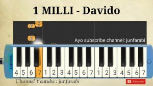 instrumental Davido - 1 MILLI cover melodika