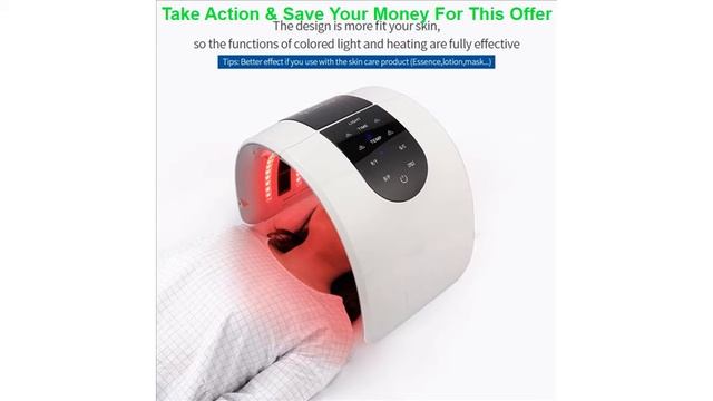 Best Foreverlily LED Phototherapy Beauty Equipment 7 Colors LED Photon Heating Therapy Facial Mask