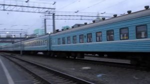 Отправление ЭП2К с поездом №301 Новосибирск - Алматы