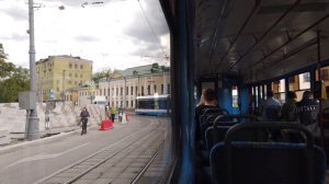 20 маршрут трамвая. 04.08.2021 год. Москва.