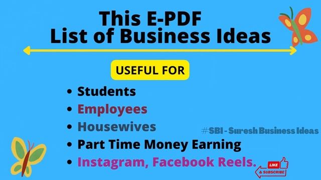 #SBI II 80+ BUSINESS CATEGORIES II 2700+ LIST OF BUSINESS IDEAS II E PDF BOOK II DOWNLOAD NOW II