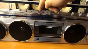 Sanyo M7830LU Casette Deck Test, After repair, FULL WORKING CONDITION!