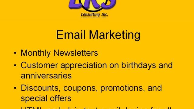 Small Business Email Marketing Services from LRS Consulting