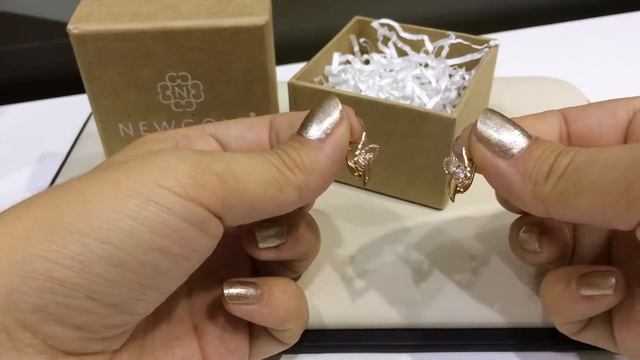 Серьги 2406 из красного золота 585 пробы с фианитами смотреть онлайн