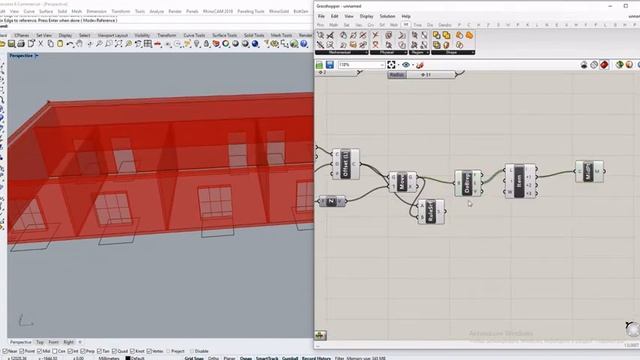 Parametric building. Grasshopper. Rhino. Architecture смотреть онлайн
