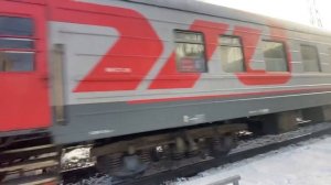 ТЭП70БС-294 с поездом 94 Пенза-Москва+ вагон  «Лаборатория поездной радиосвязи»