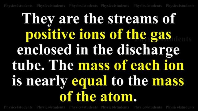 Properties of Canal Rays | Physics4students