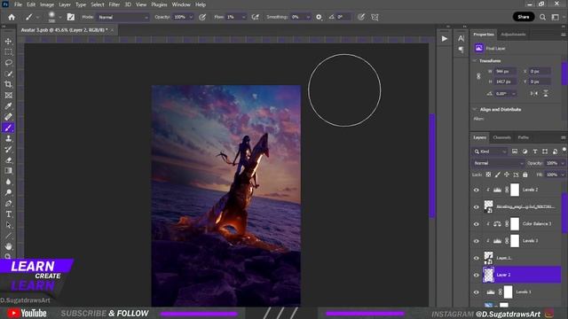 Poster Design In Photoshop Avatar: The Way of Water Part 3 #avatar #avatarthewayofwater #poster