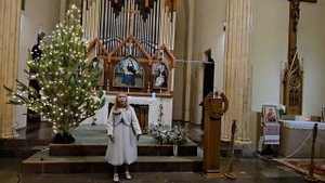 Е.Зарицкая "Рождественская песня", Яна Бобрякова, орган М.Р.Кадырова