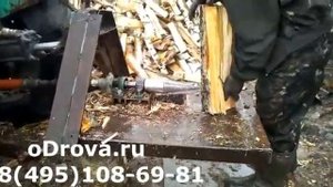 Самодельный винтовой дровокол на трактор.