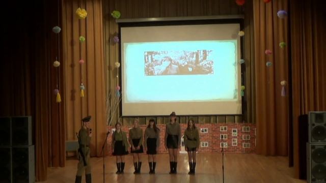литературно-музыкальная композиция  "А зори здесь тихие" 9Д, НХСШ №10 смотреть онлайн