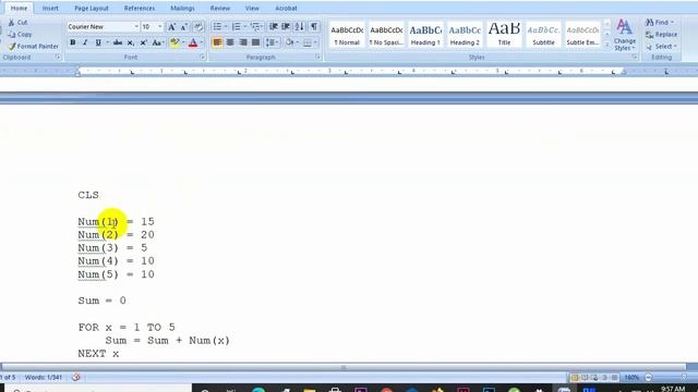 Q-Basic Array смотреть онлайн