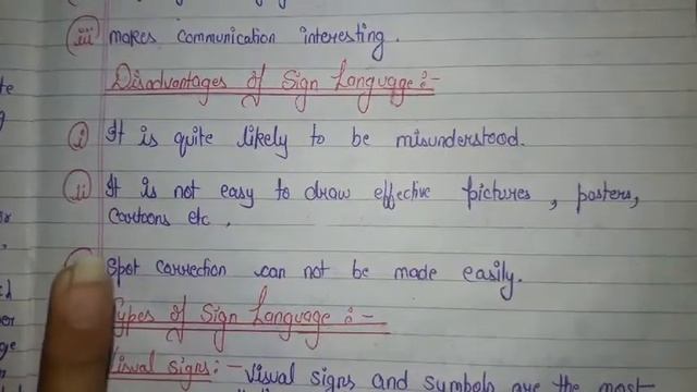 BUSINESS COMMUNICATION(CHAPTER-8)(PART-12)(NON VERBAL COMMUNICATION) (4-SIGN LANGUAGE)