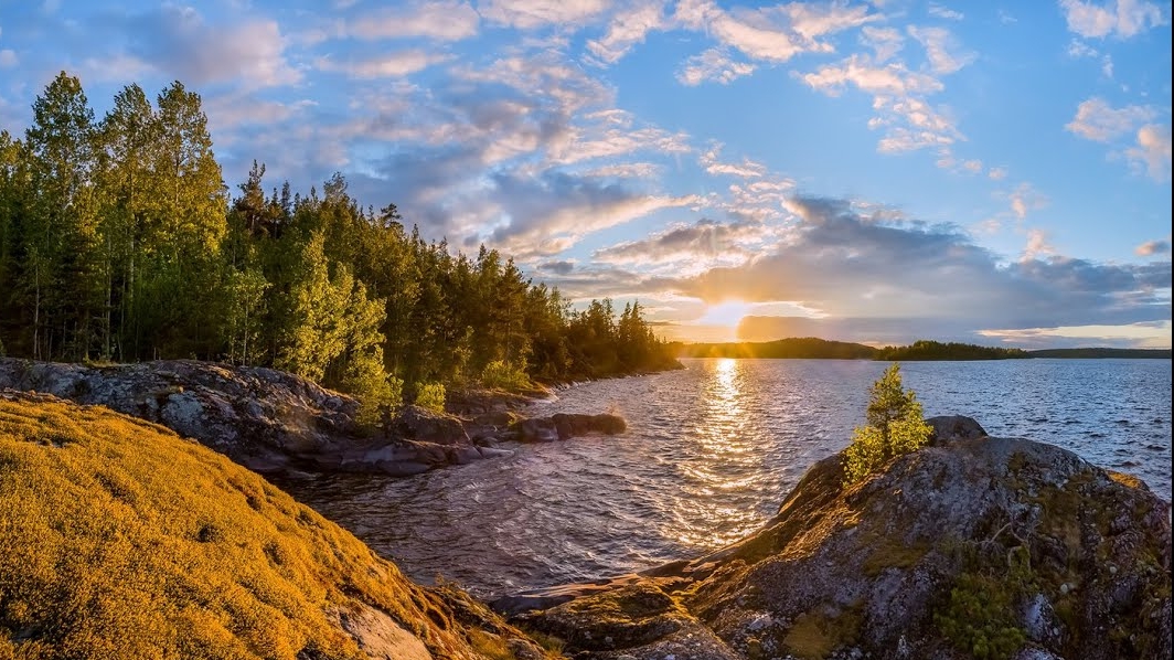 Карелия. Крепость Корела. Место, где снимали фильм "А зори здесь тихие" в 1972г. смотреть онлайн