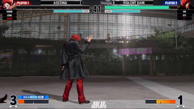 KOF XV 🔥 Violent Kain (K'/Iori/Kyo) vs Shermie Asesina (Athena/Shermie/Leona) 🔥 Steam смотреть онлайн