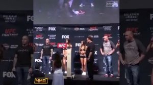 UFC взвешивание девочки