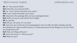 BBC 6 minute English   Business English  Socialising transcript video