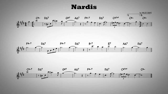 Nardis - Play along - Eb instruments