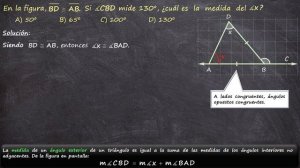 Pruebas Nacionales. 03. Geometría. 200311C3em14. Ángulo exterior de un triángulo