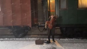 Сериал " Отчий берег "  Сюжет снят на ст. Бахаревка 23.03.2016