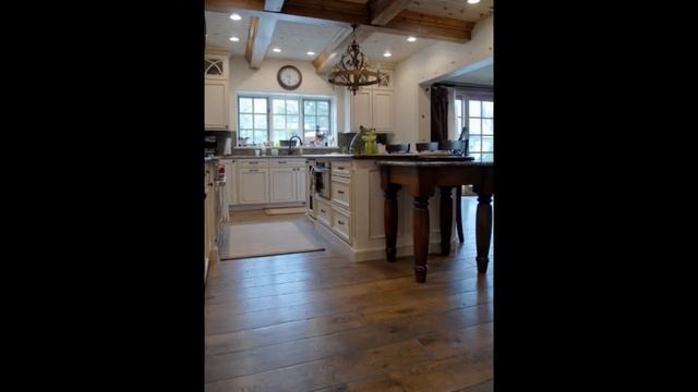 Glen Ellyn Custom Gray Vintage French Oak Hardwood Floor