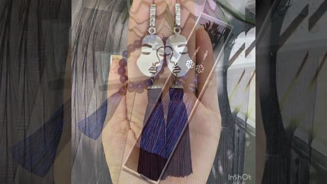 Серьги-кисти, серьги-перья