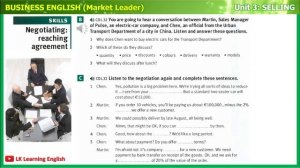 Market Leader Pre-intermediate | Unit 3: SELLING | English for Business | Tiếng Anh Thương Mại