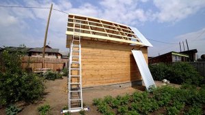 Строительство садового домика в Зеленогорске. ч. 10