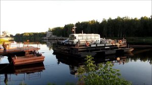 Переправа через Московский канал в Дубне