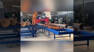 Накопитель бревен с поштучно подачей