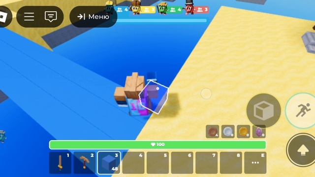 Как я играю в игру Роблокс название игры Sky wars 2 часть