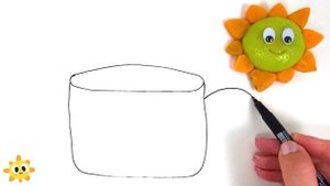 Нарисовать посуду для кукол