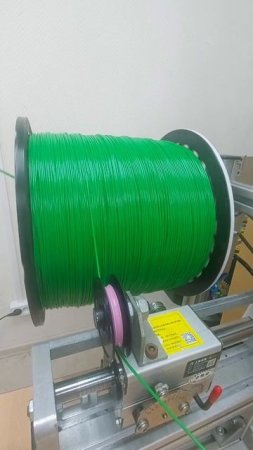 Намотка зелёного PETG #petg #пластик #3d #3dprinter #3dпечать #3dпринтер #филамент