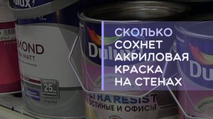 Сколько сохнет моющаяся акриловая краска на стене через какое время ее можно мыть?