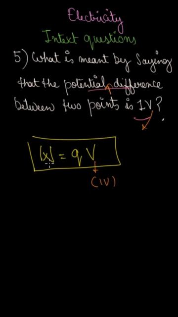 CBSE 10 | ELECTRICITY | MEANING WHEN  POTENTIAL DIFFERENCE IS 1V ? | INTEXT QTN # 5