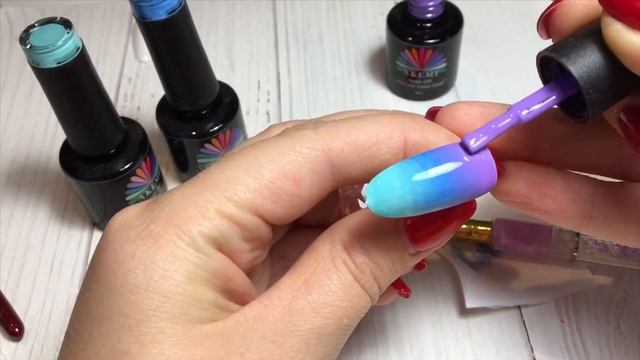 Омбре кистью? Легко ! Дизайн простой и нежный смотреть онлайн