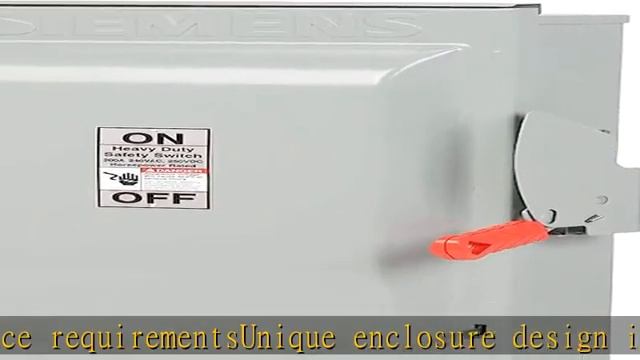 Siemens HF324NR 200-Amp 3 Pole 240-volt 4 Wire Fused Heavy Duty Safety Switches смотреть онлайн