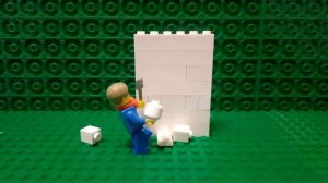 Стройка: ремонт стены. Лего Фокус.