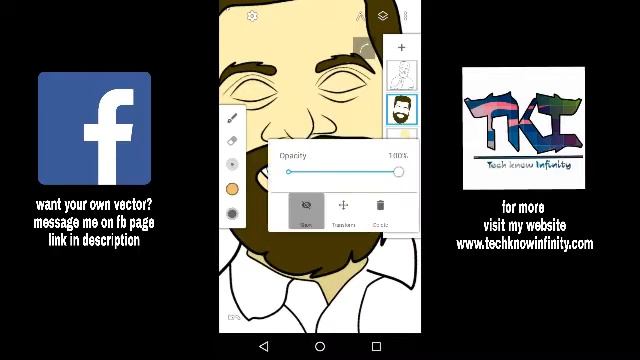 Vector Art Step by Step in INFINITE DESIGN App | How to make logo like Carryminati | Line Art Part