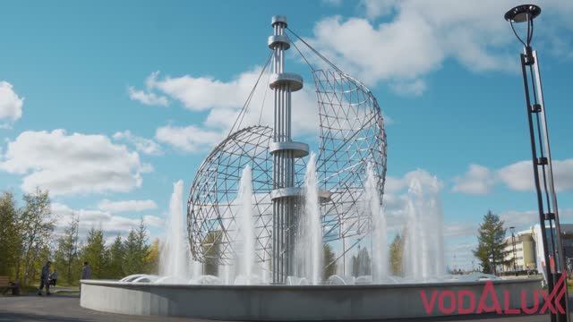 Реконструкция классического фонтана в парке Дружба в Новом Уренгое 2022