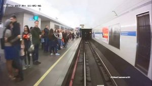 Камера фронтальная в переднем вагоне метро 1