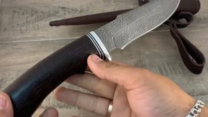 Обзор ножа «Атаман» из Дамаска от Кузницы «Русский молот»