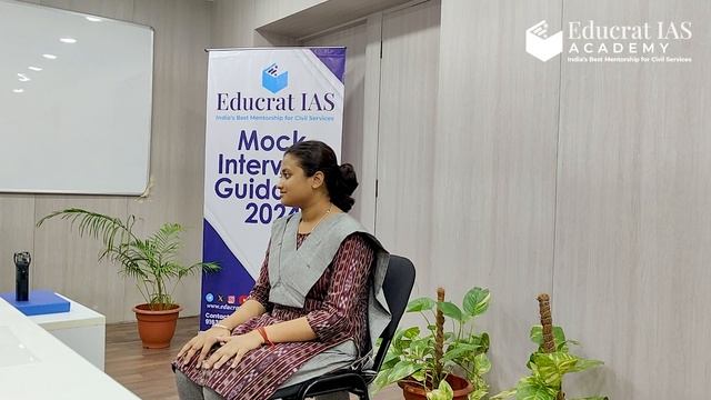 Bratati Dutta Scored 206 in IAS Interview | AIR 346 UPSC 2023 | Mock Interview | Educrat IAS Academ