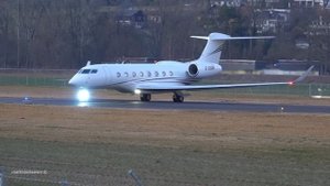 Gulfstream G650ER G-DSMR Take-Off at Bern