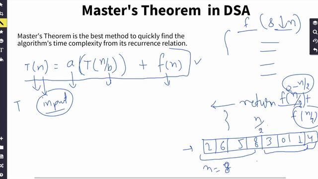 [Chapter #11]  Master Theorem in DSA | Data structure and Algorithm