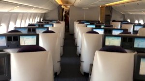 Air China 777-300 Business Class - Houston to Panama