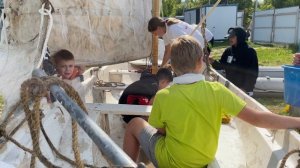 Шлюпка ЯЛП-4 1991 года выпуска в Парусном клубе "Правый галс"!