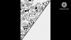 poppy playtime and rainbow friends poster/speed drawing