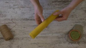 Свечи из пчелиной вощины с травами