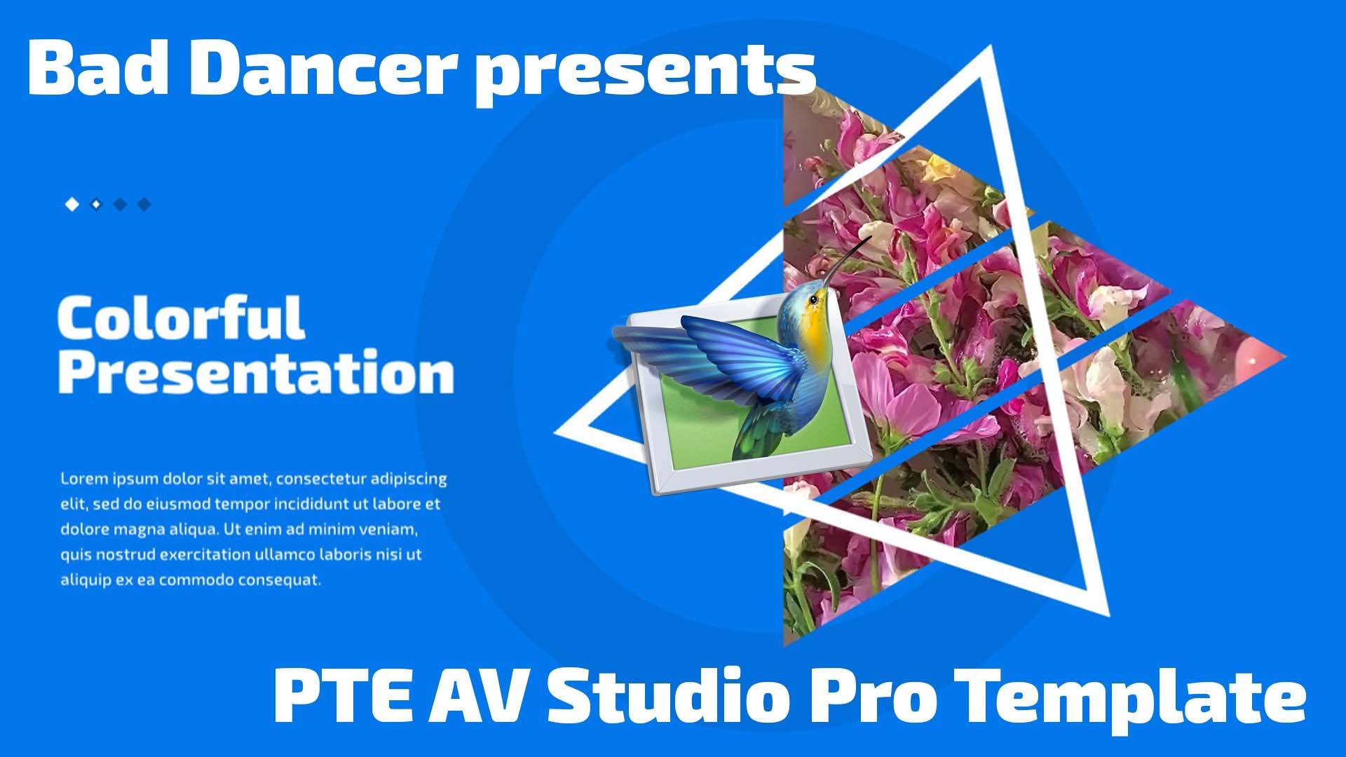 Free PTE AV Studio Template - Colorful Presentation ID 31102021